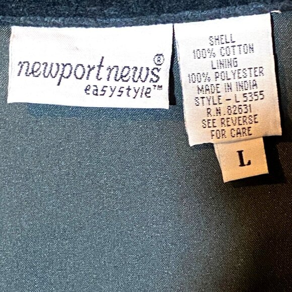 Vintage 1970s Newport News Boho Deep Teal Blue Velvet & Floral Embroidered Coat - Picture 5 of 12